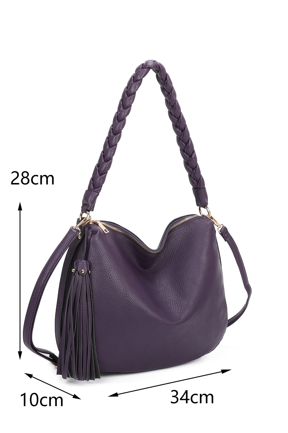 KEUN Tassol and Knotted Strap Shoulder Bag