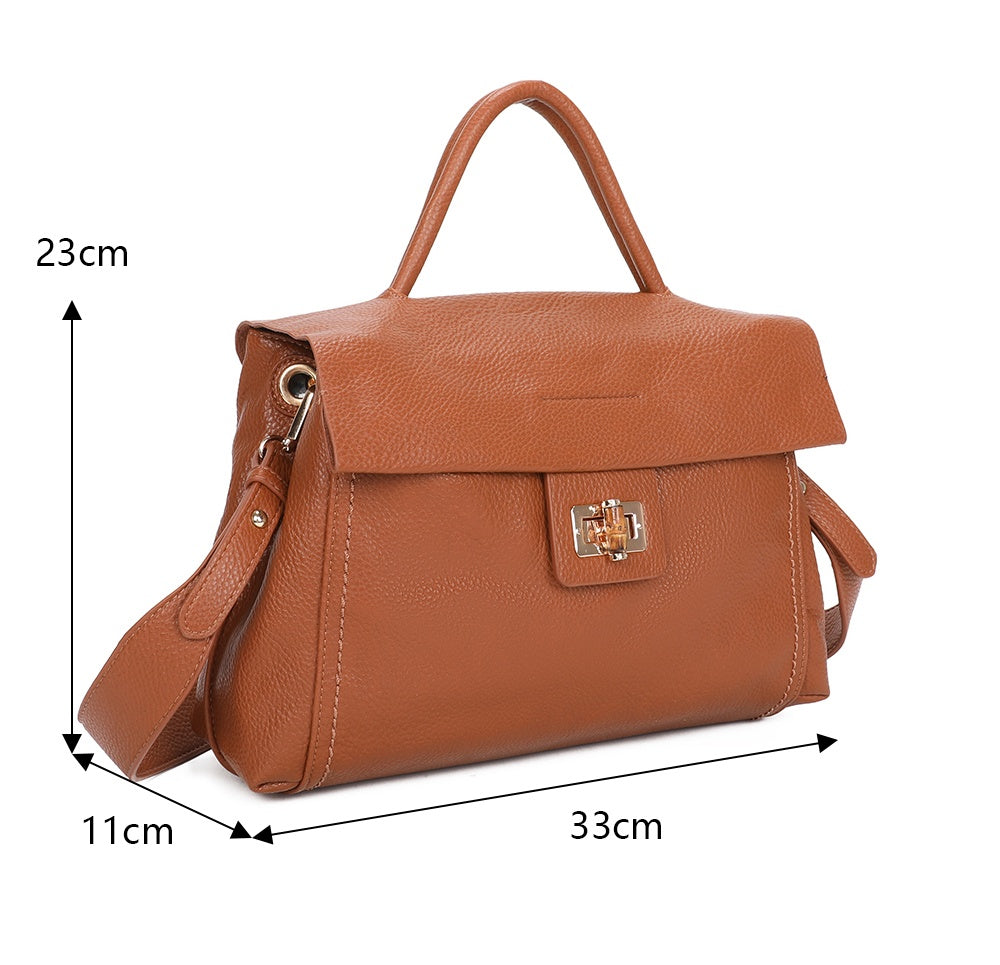 Sala PU Leather Crossbody Top-Handle Bag