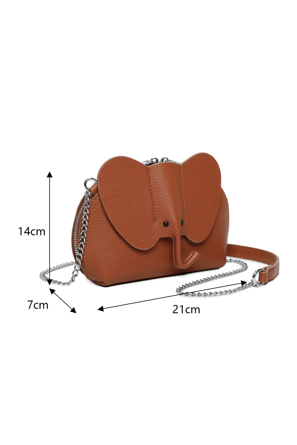 Elephant mini-sized PU crossbody bag