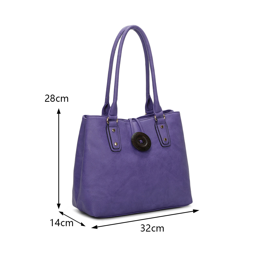 Hava Button Shoulder Bag