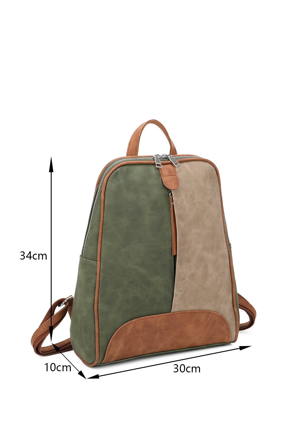 Zivaro Multi-Color Suede Leather Backpack - RW240456
