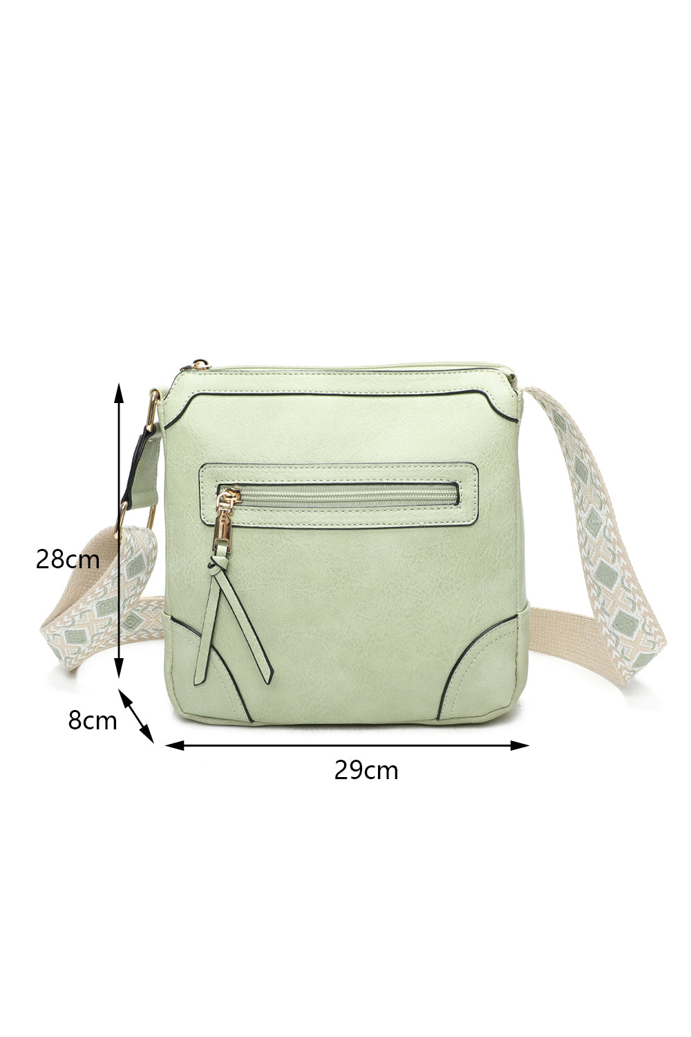 Benri Canvas Strap Crossbody Messenger Bag