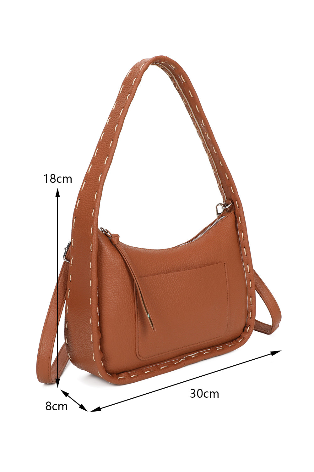 Madison PU Leather Crossbody Hobo Shoulder Bag