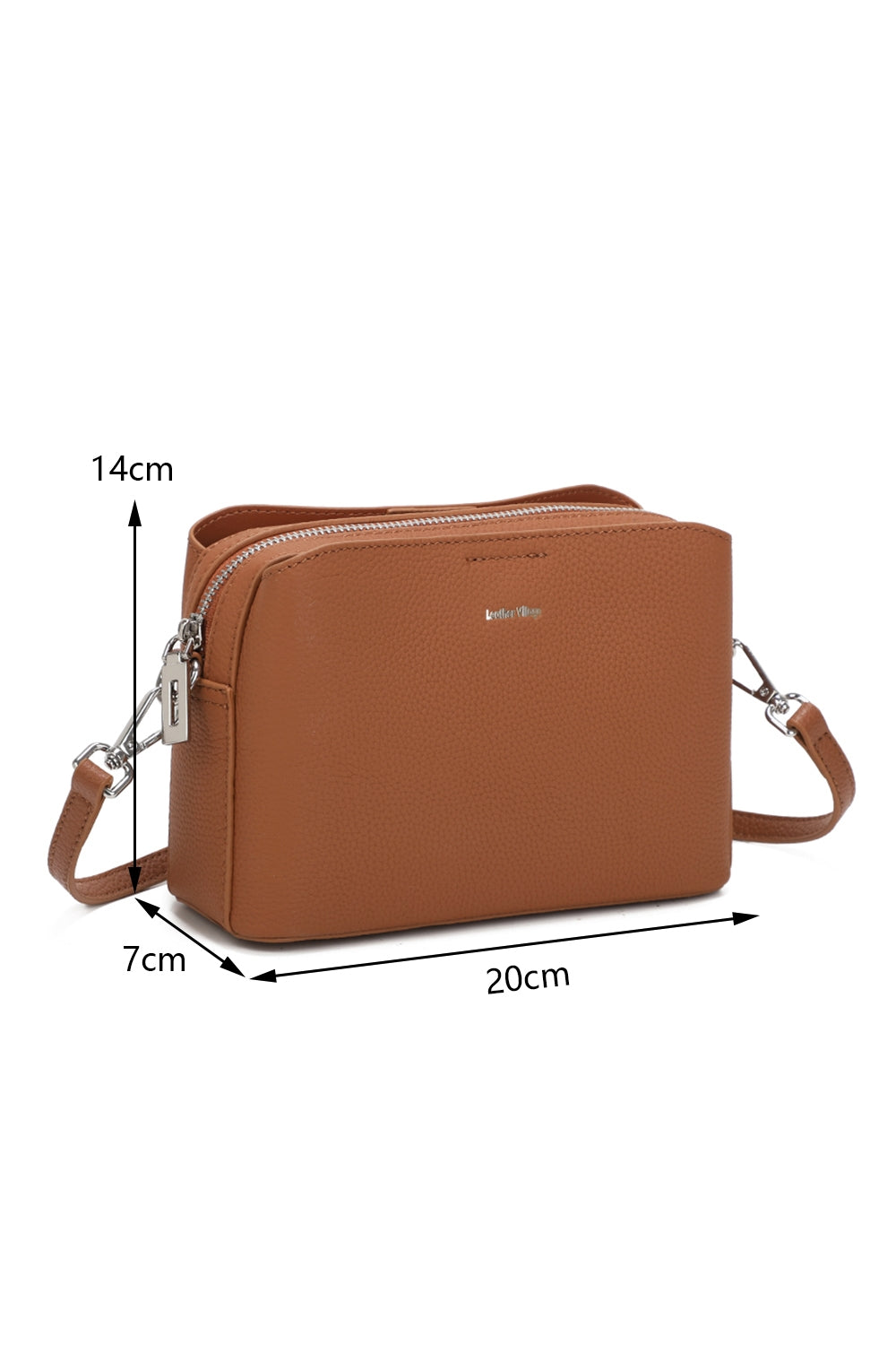 Pax Real Leather Crossbody Bag - VL2505