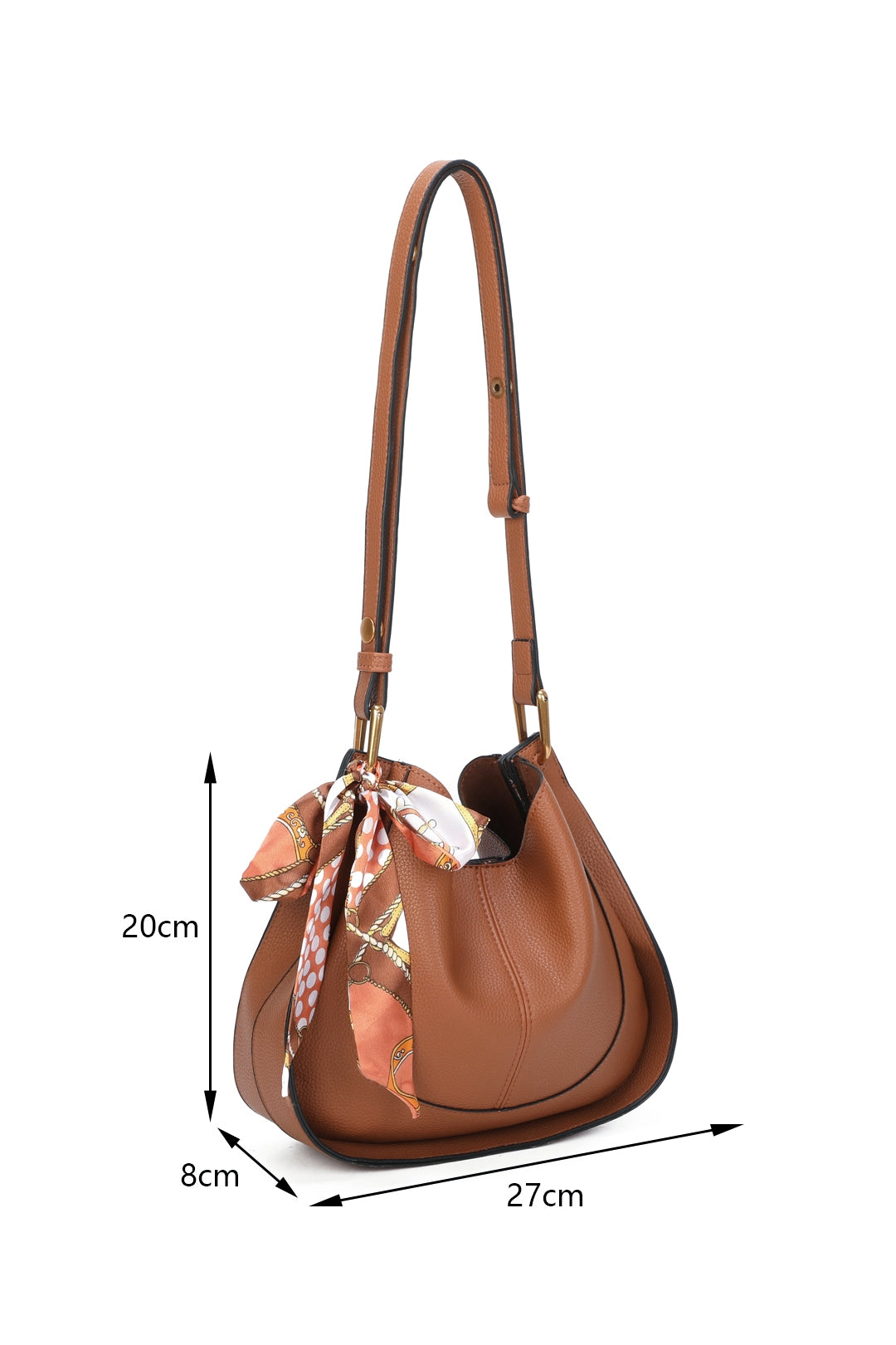 Talyn PU Leather Shoulder Bag With Adjustable Strap And A Small Purse - RB250955