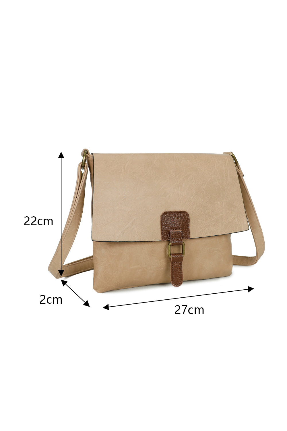 The Maven Crossbody Shoulder Bag With Real Leather Magnet Fastening - RB241022