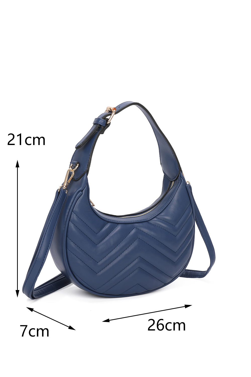 Luna Crescent-Shaped Shoulder Bag