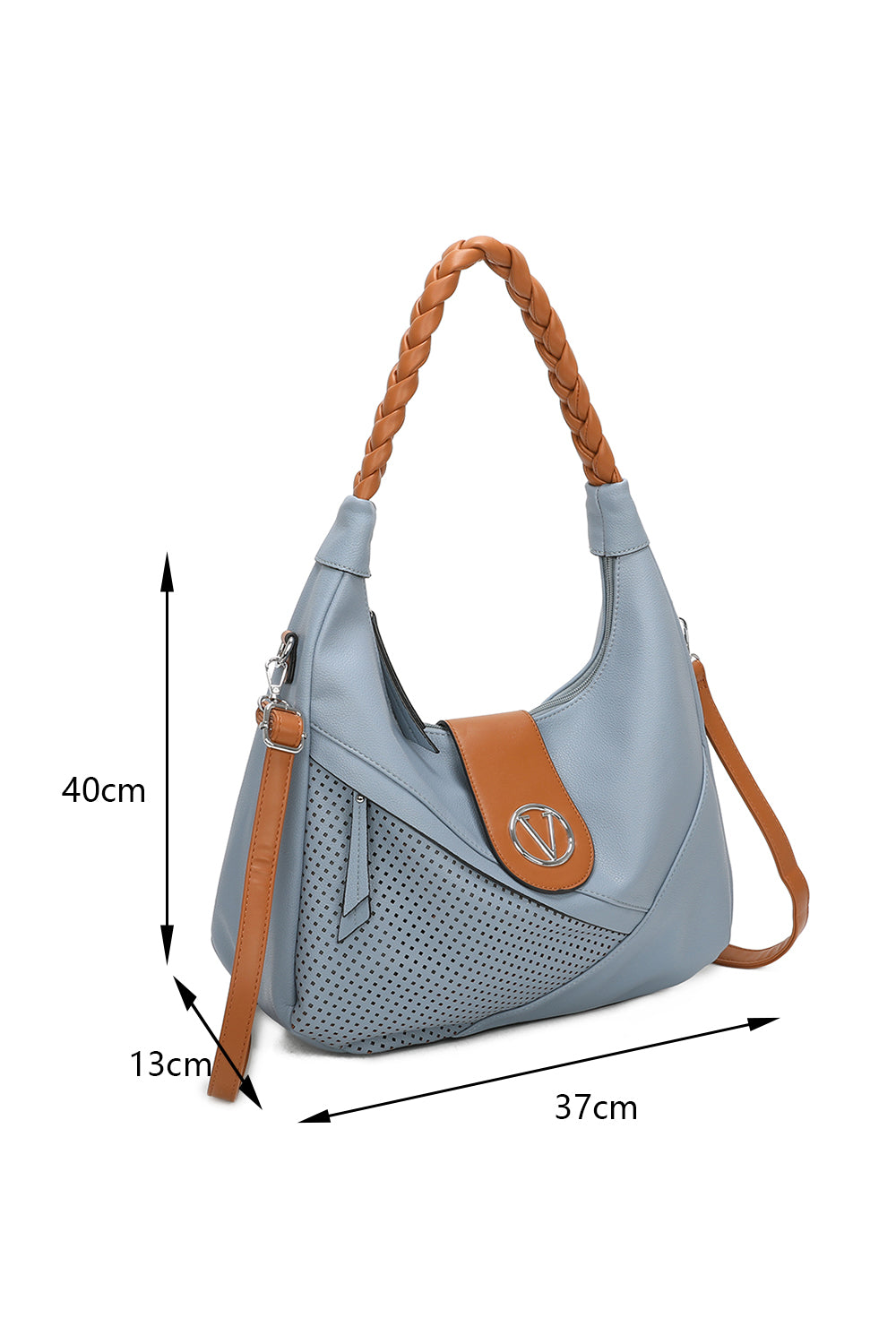 PU Leather V Shoulder Bag