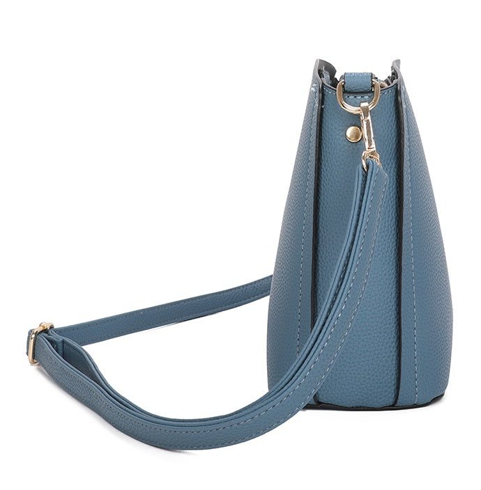 Carey Minimalist PU Leather Crossbody Bag