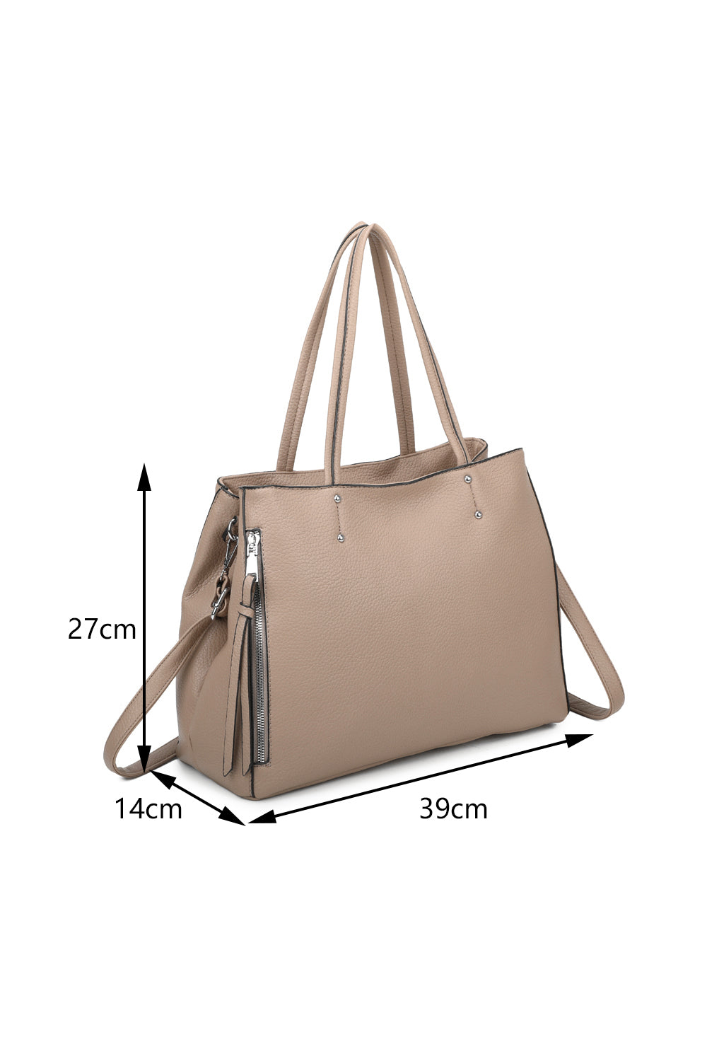 Elara Oversize PU Leather Hobo Shoulder Bag - RB241031