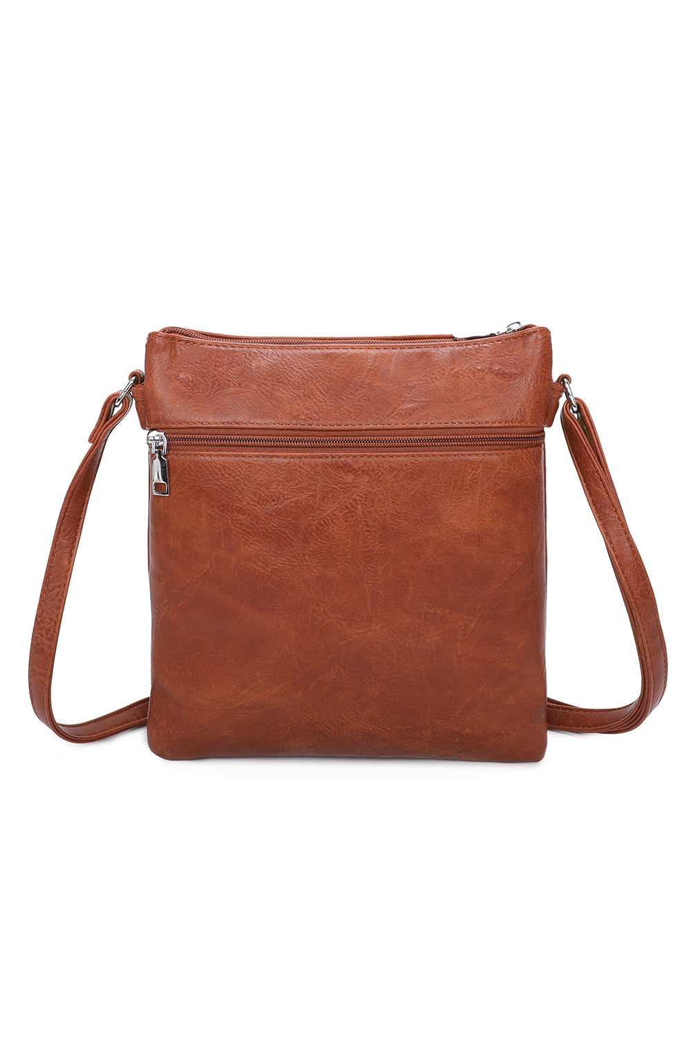 Yon Triple Zipped and One Flapped Pocket Cross Body Bag