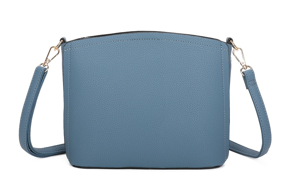 Carey Minimalist PU Leather Crossbody Bag