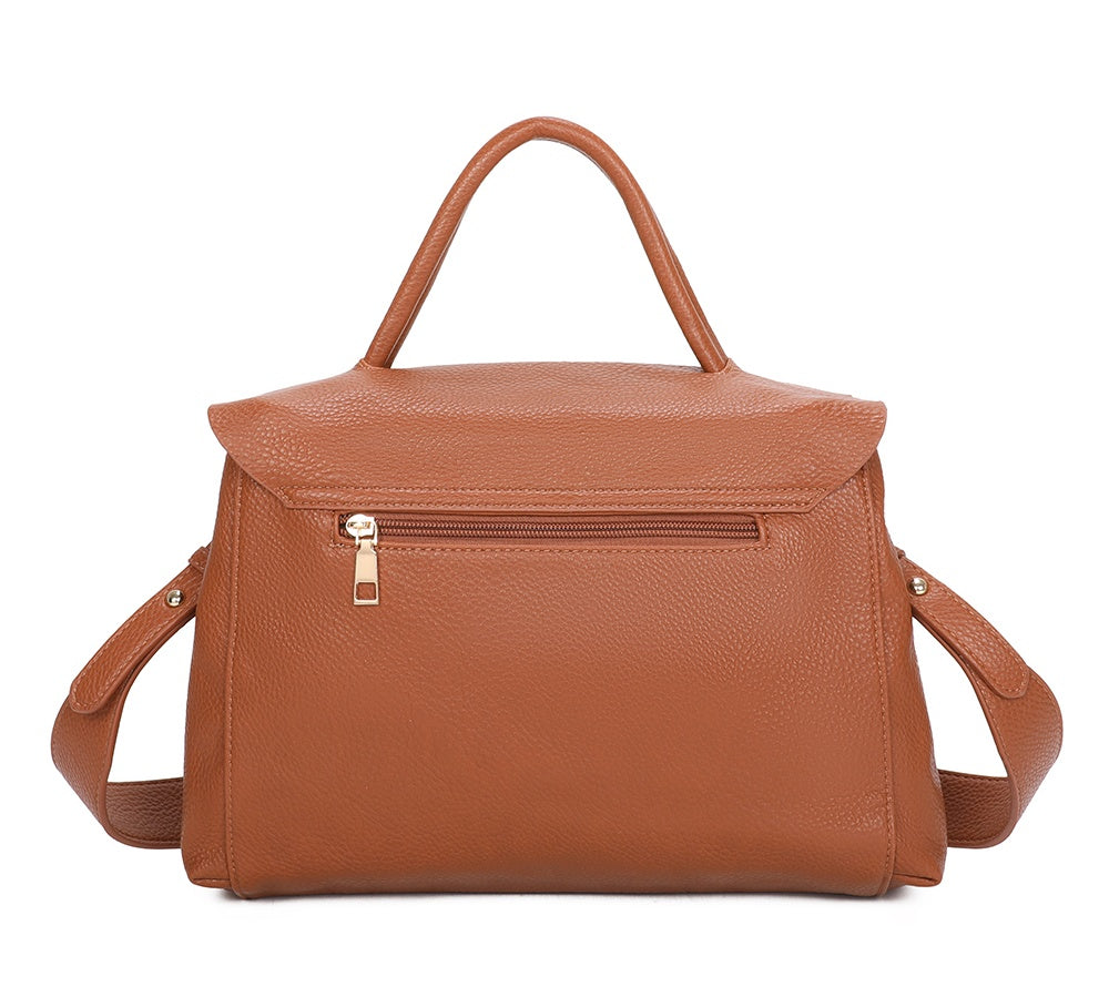 Sala PU Leather Crossbody Top-Handle Bag