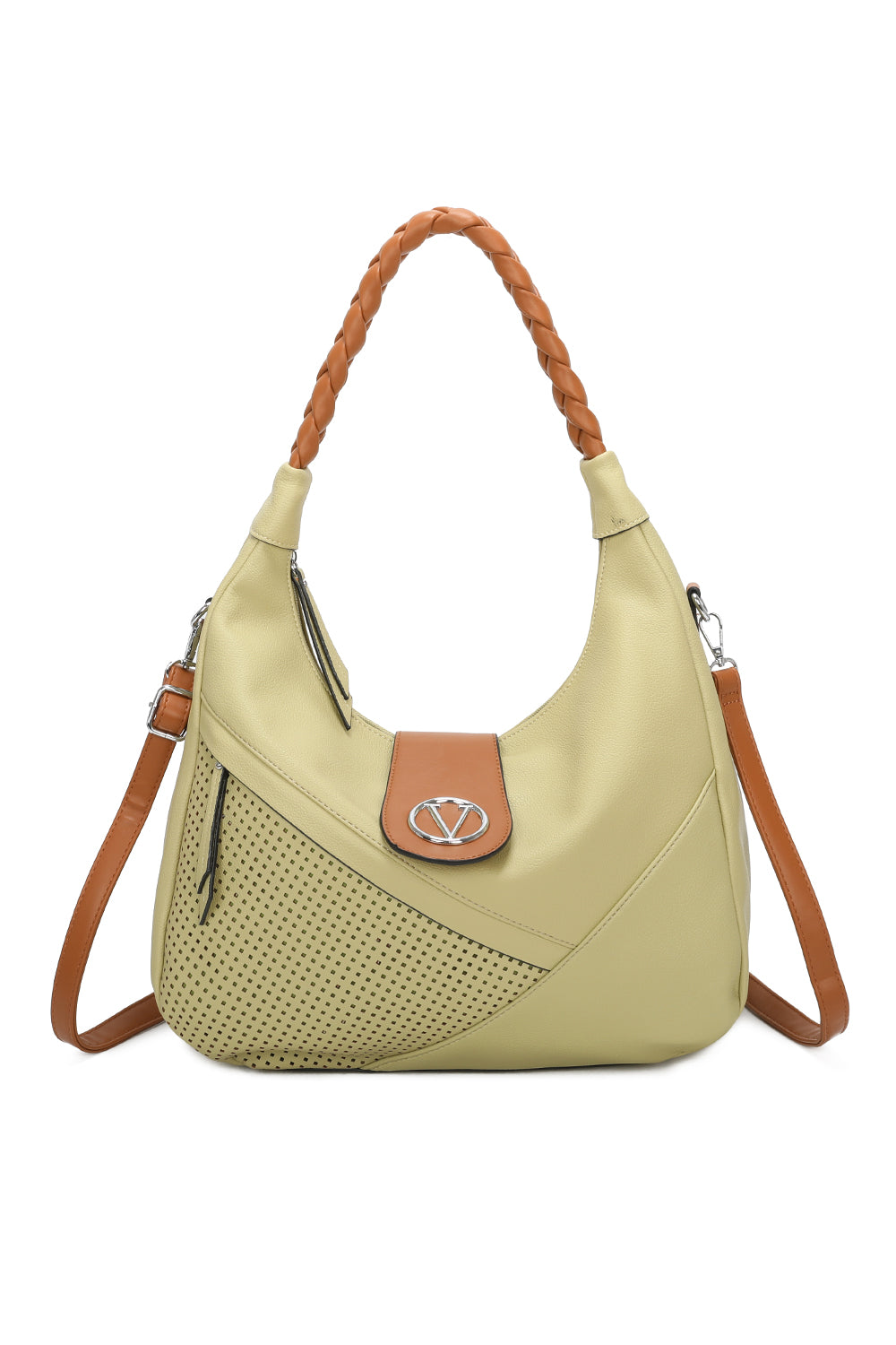 PU Leather V Shoulder Bag