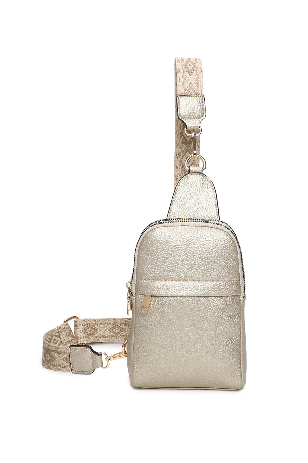 Rango PU Crossbody Sling Bag with Canvas Strap