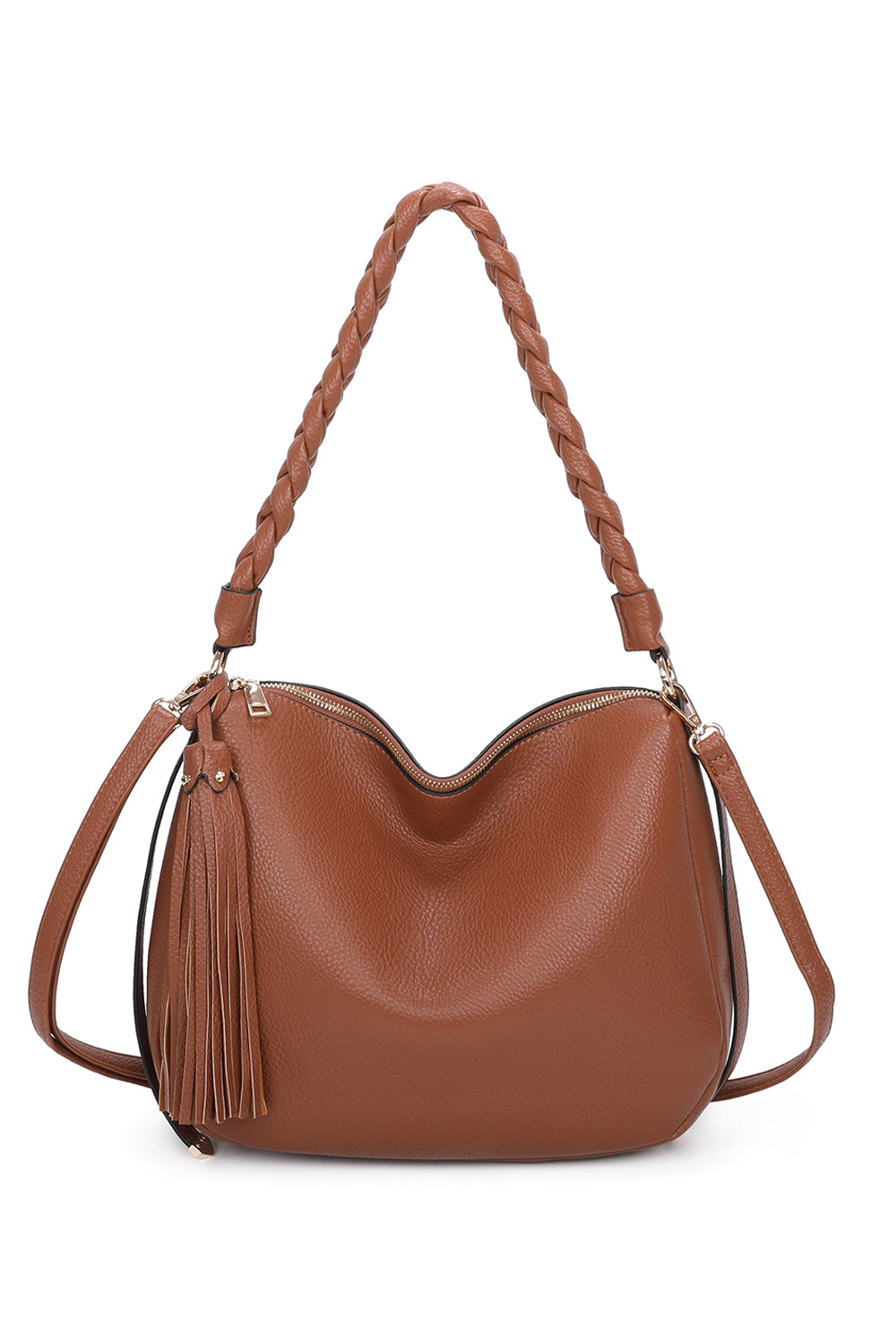 KEUN Tassol and Knotted Strap Shoulder Bag