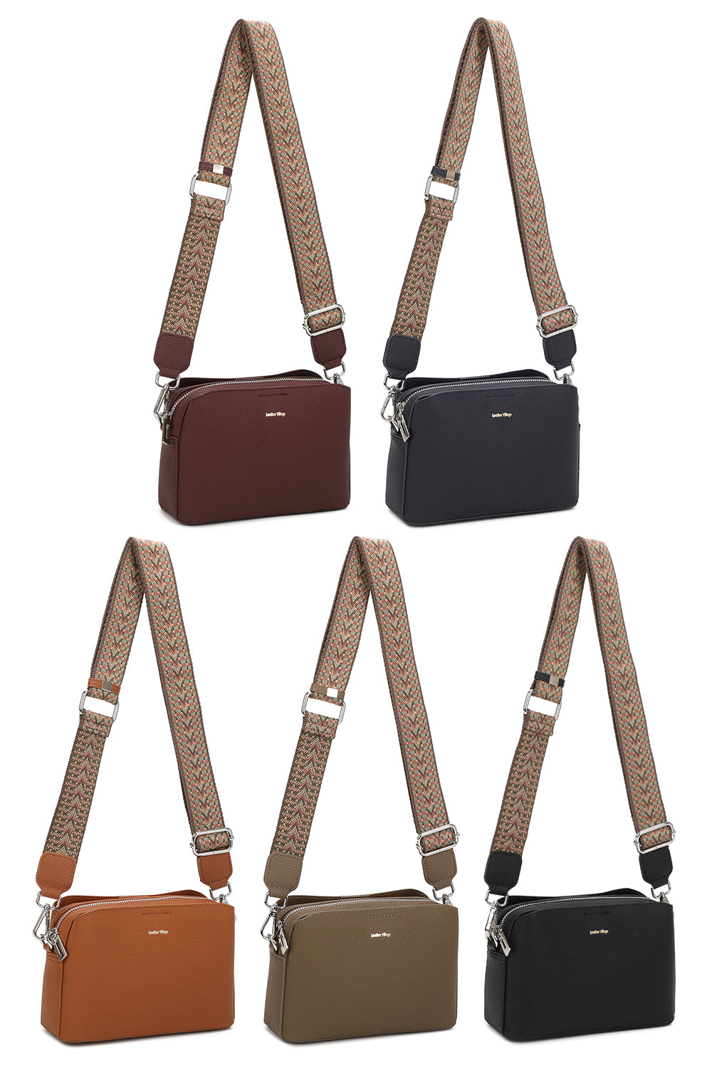 Pax Real Leather Crossbody Bag - VL2505