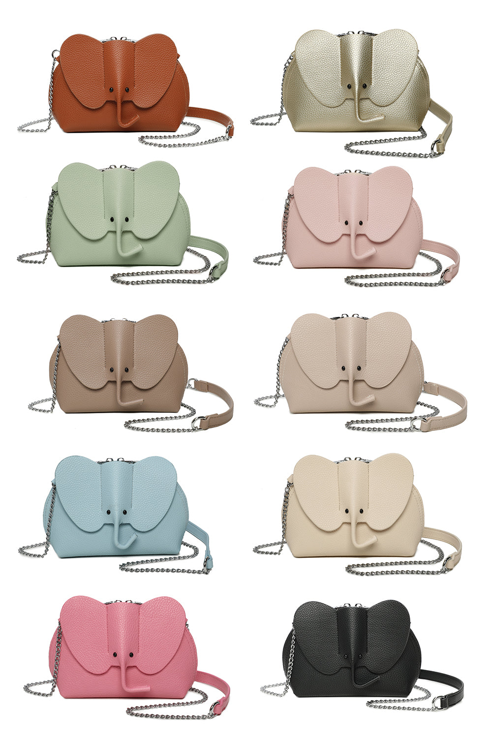 Elephant mini-sized PU crossbody bag