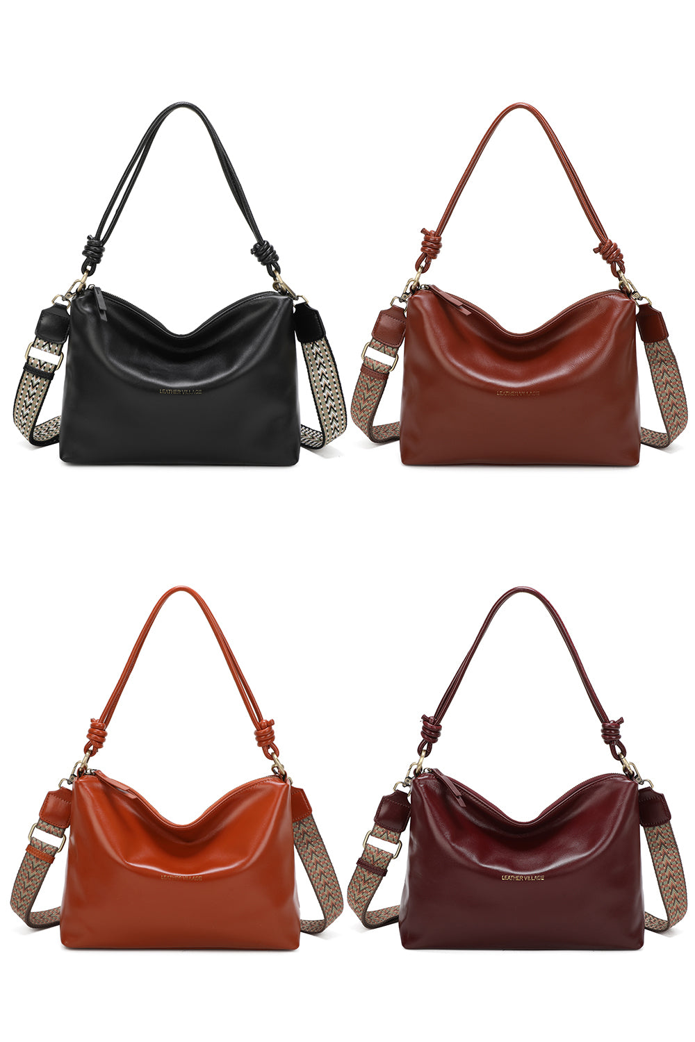 Willow Real Leather Hobo Shoulder Bag - VL2502