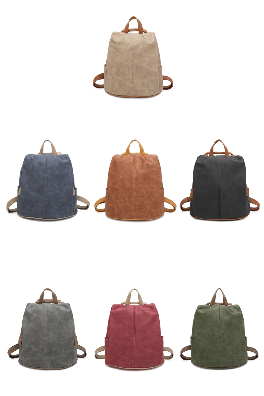 EverTrail Suede PU Leather Backpack - RB240511N