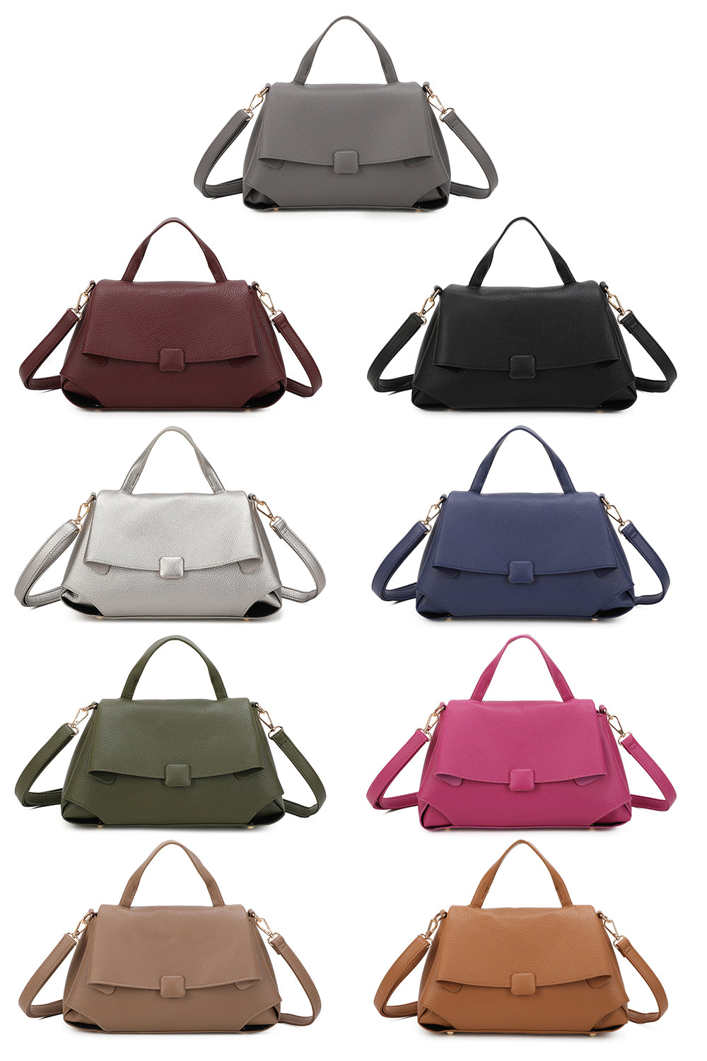The Midtown Luxe Top Handle Bag With Extra Removable Shoulder Strap - RJ250476