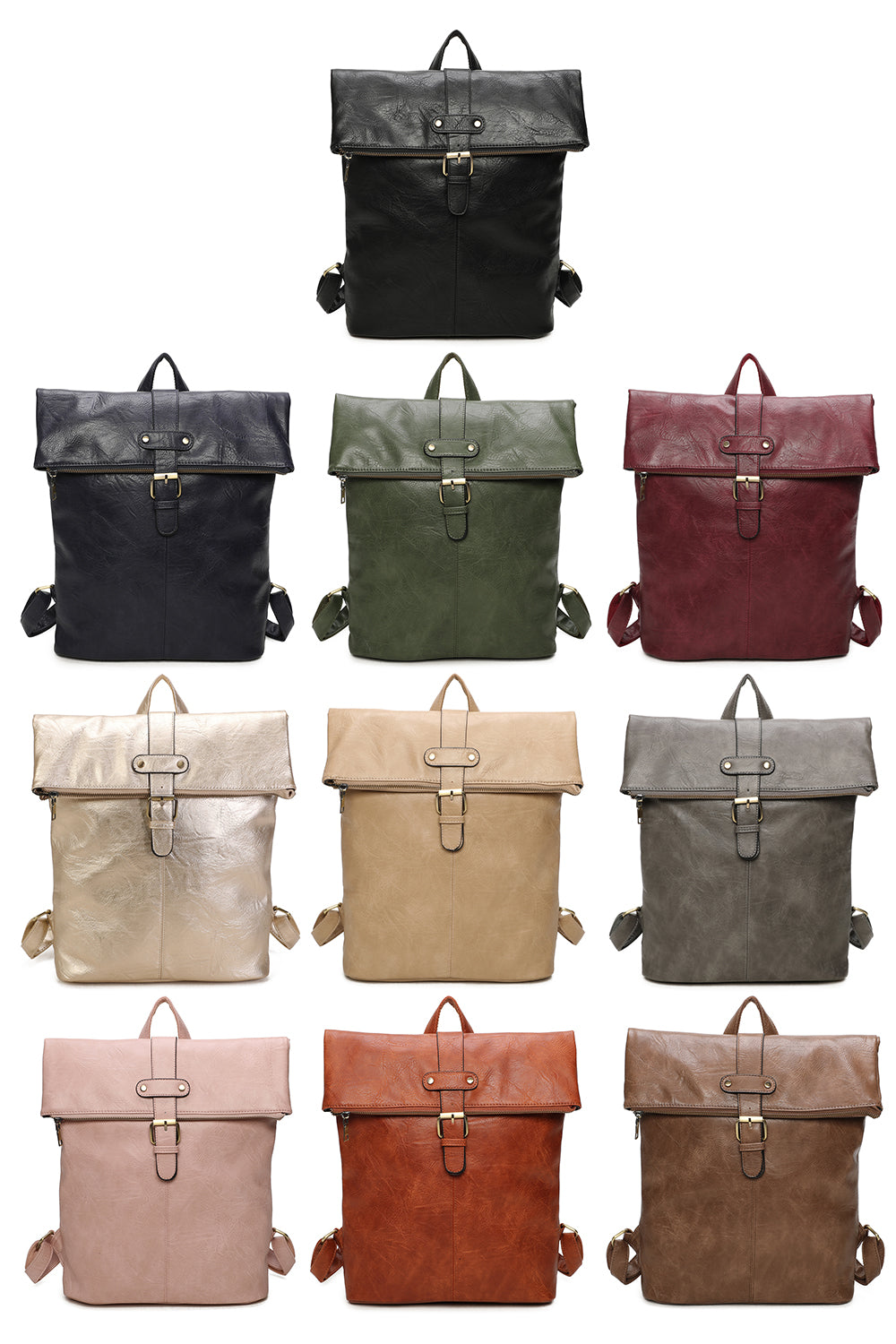 Bravaro Unisex Foldtop Backpack - RX250583