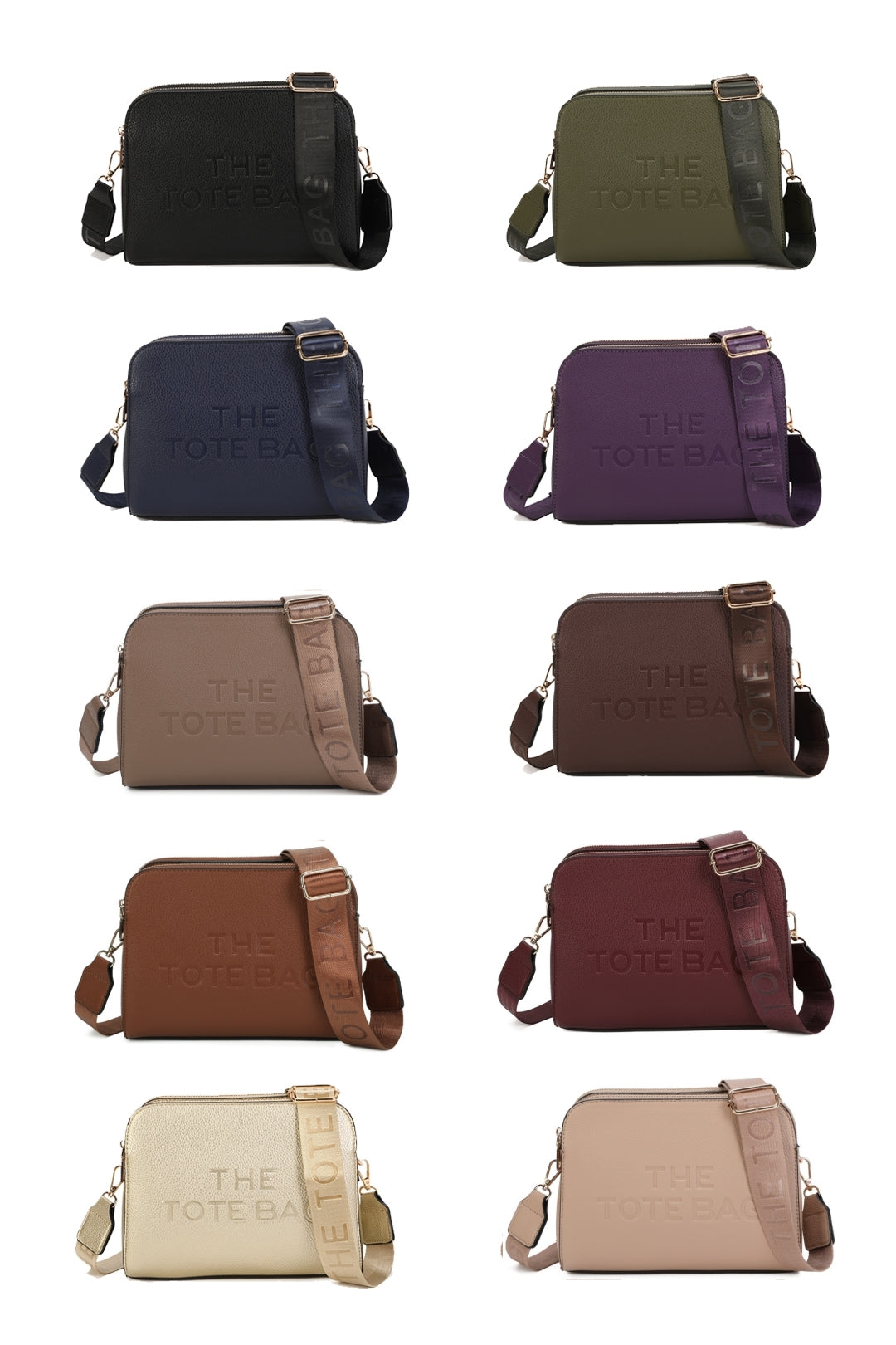 Verity Three Zipped Sections Triple Compartments Crossbody Tote Bag - RM230417