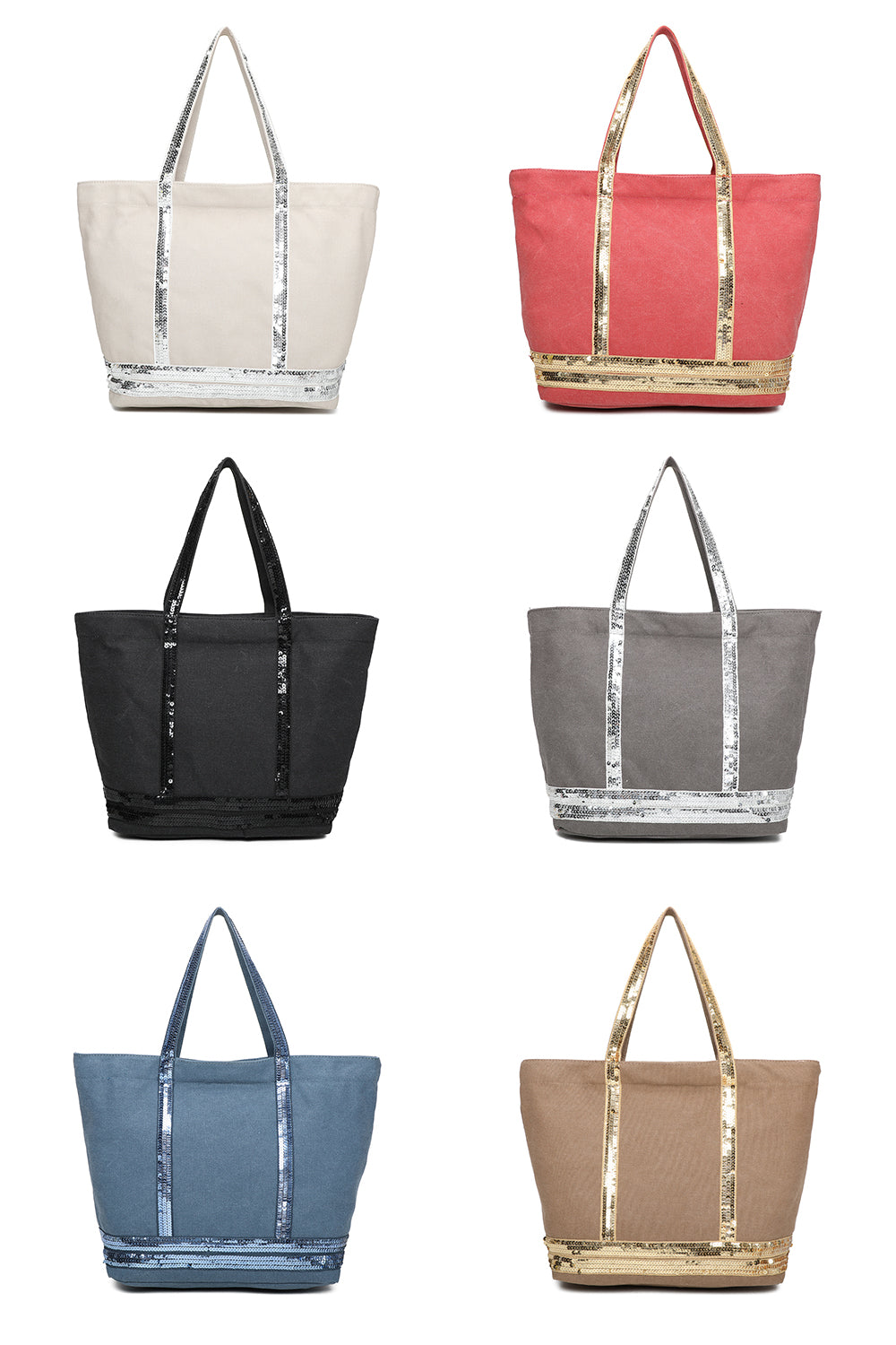 Sequined PU Leather Shoulder Tote Bag - RX240821