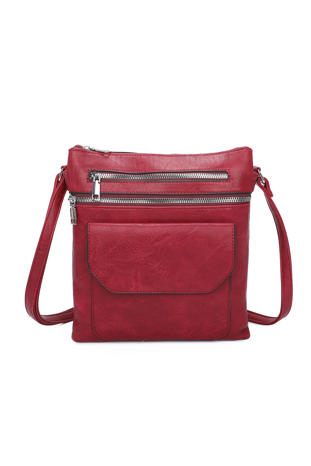 Yon Triple Zipped and One Flapped Pocket Cross Body Bag