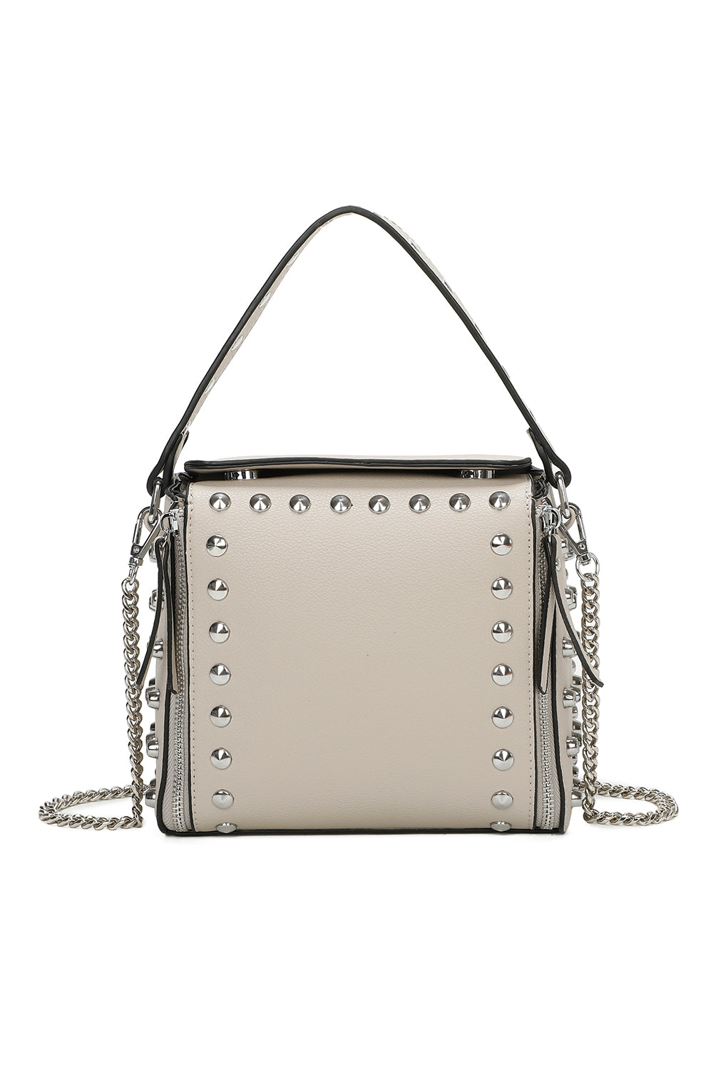 Studded Chain Strap Shoulder Bag