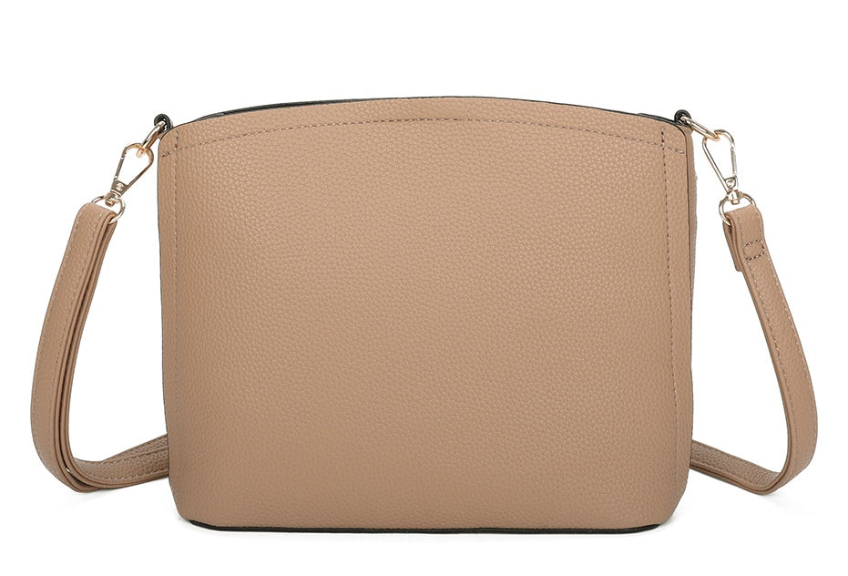 Carey Minimalist PU Leather Crossbody Bag