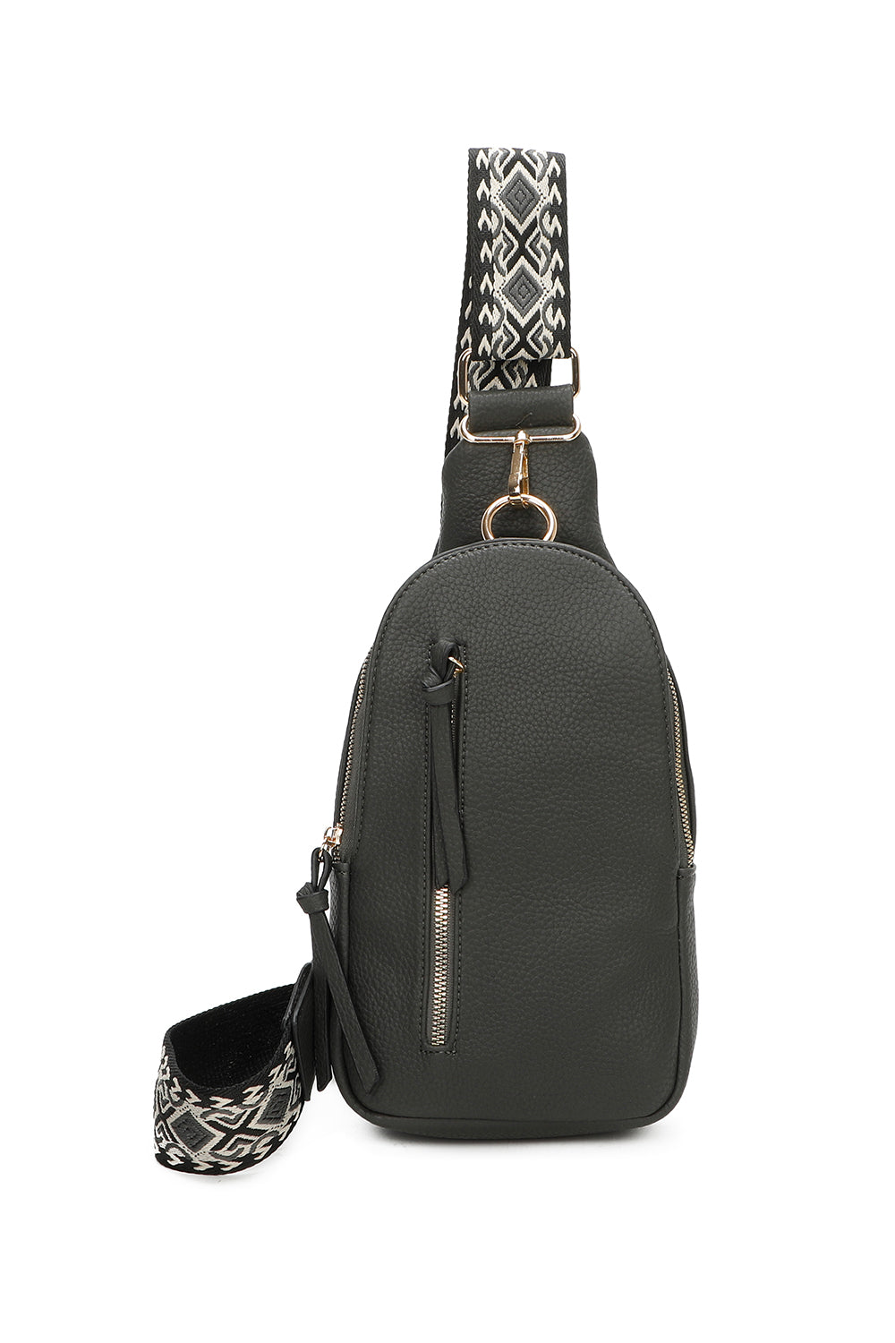 Duo Crossbody Sling Bag with Canvas Strap