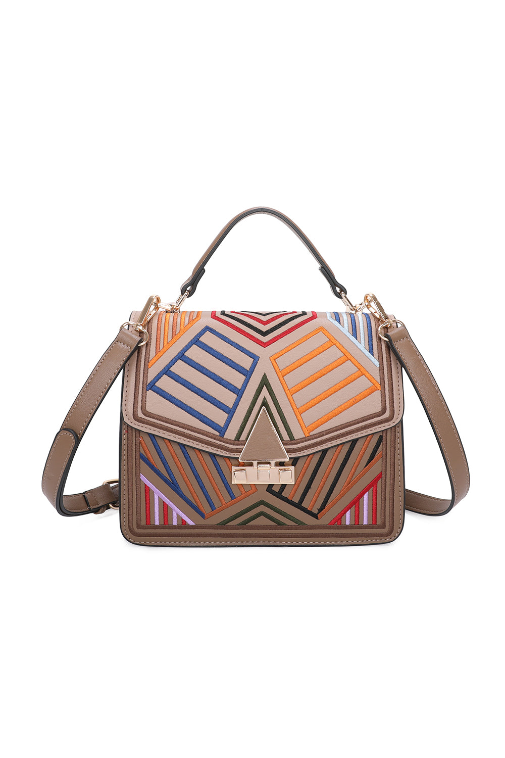 Robin Geometric Pattern Shoulder Bag