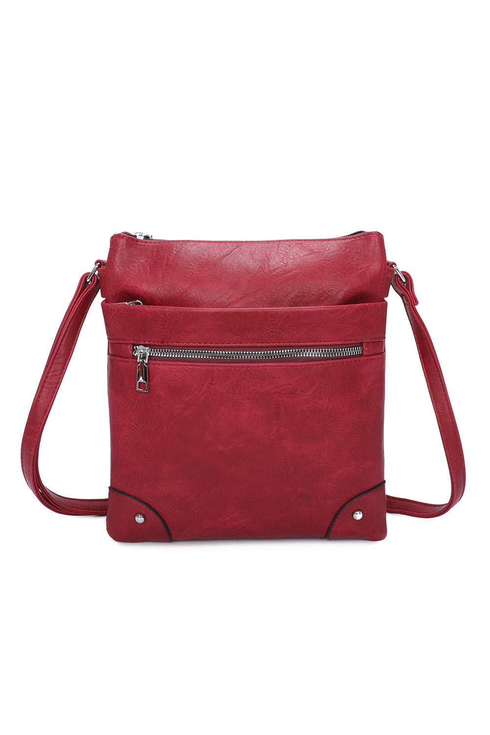 San Triple Zipped Pockets Crossbody Bag