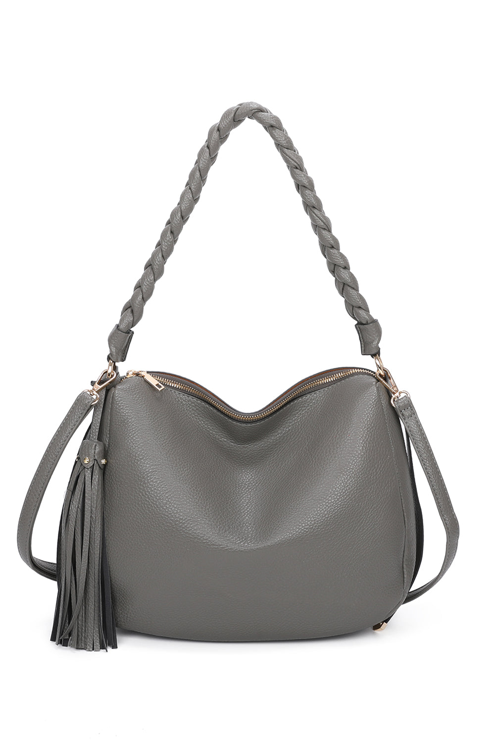 KEUN Tassol and Knotted Strap Shoulder Bag