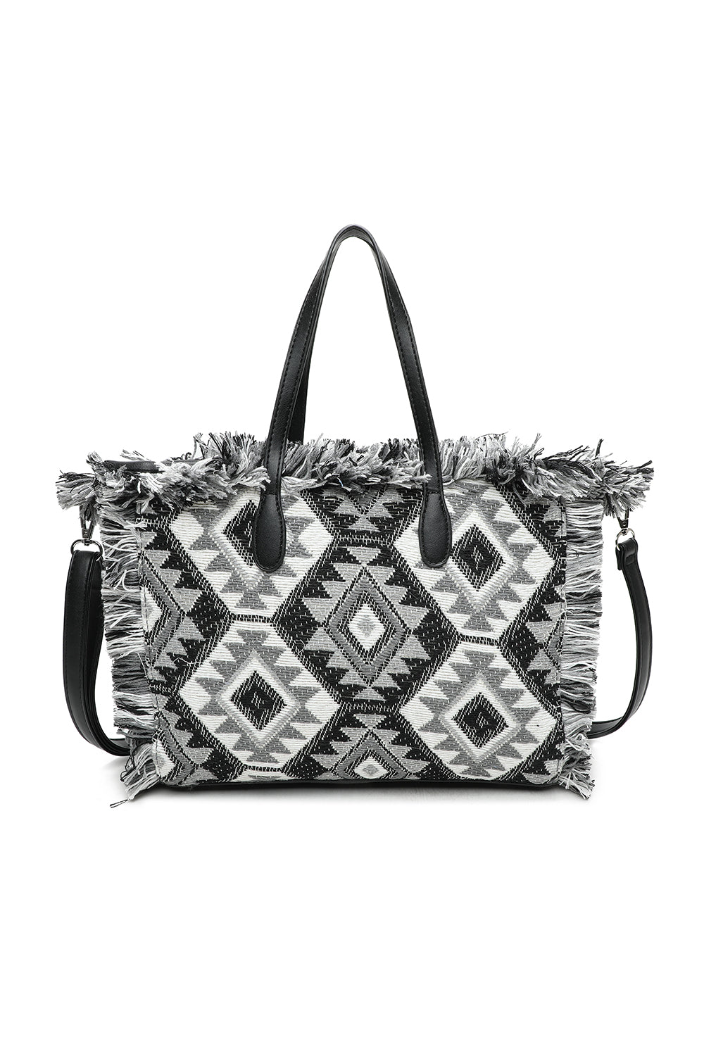 Woven Finish Shoulder Tote Bag