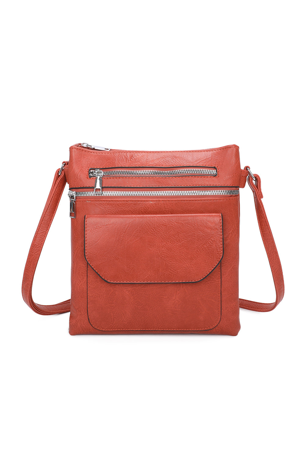 Yon Triple Zipped and One Flapped Pocket Cross Body Bag