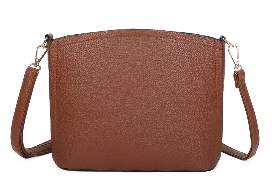 Carey Minimalist PU Leather Crossbody Bag