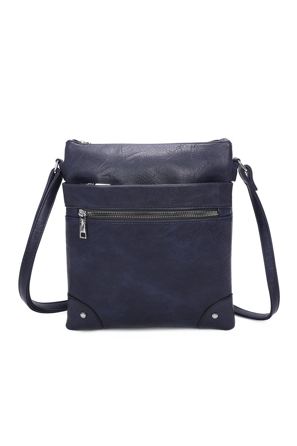 San Triple Zipped Pockets Crossbody Bag