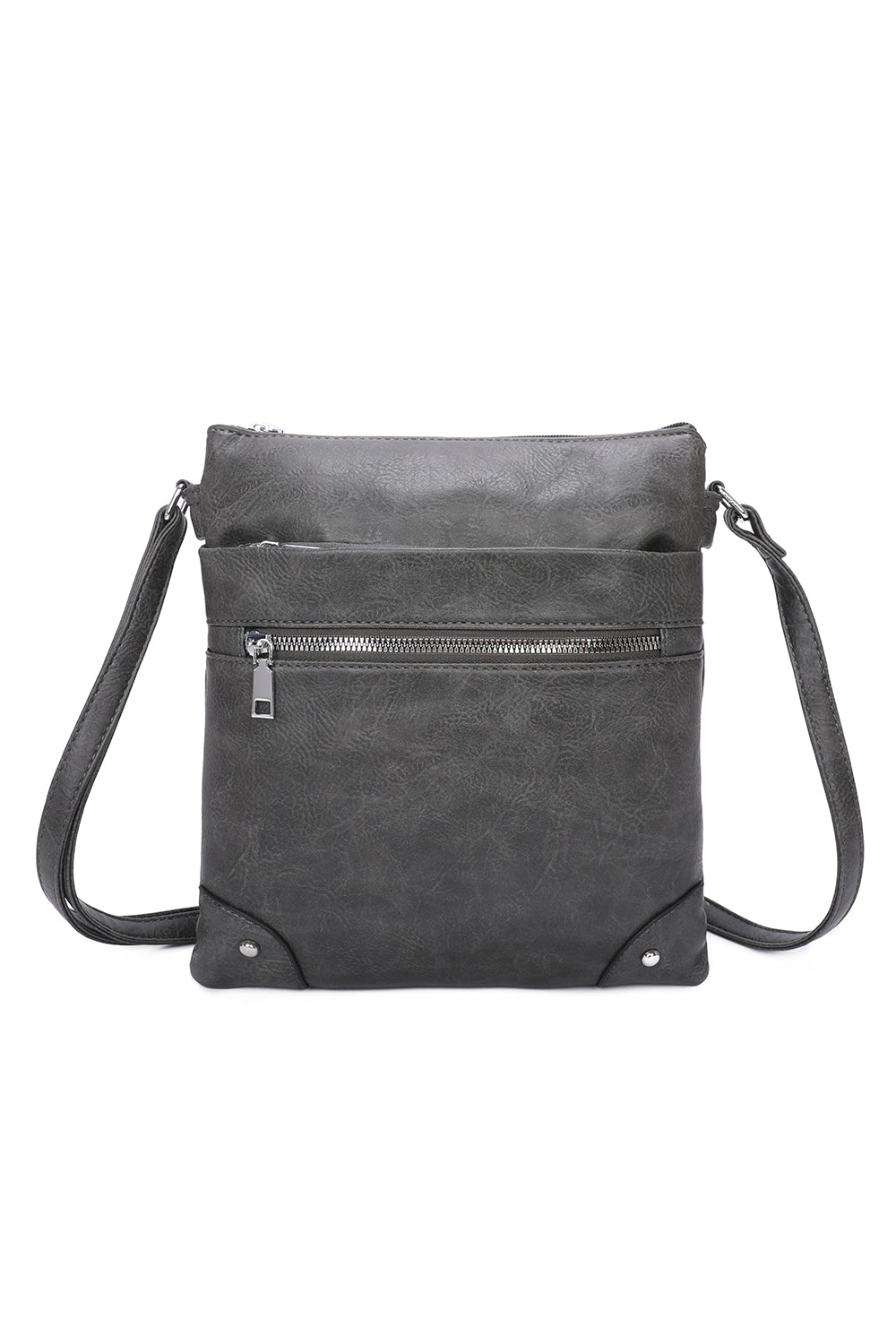 San Triple Zipped Pockets Crossbody Bag