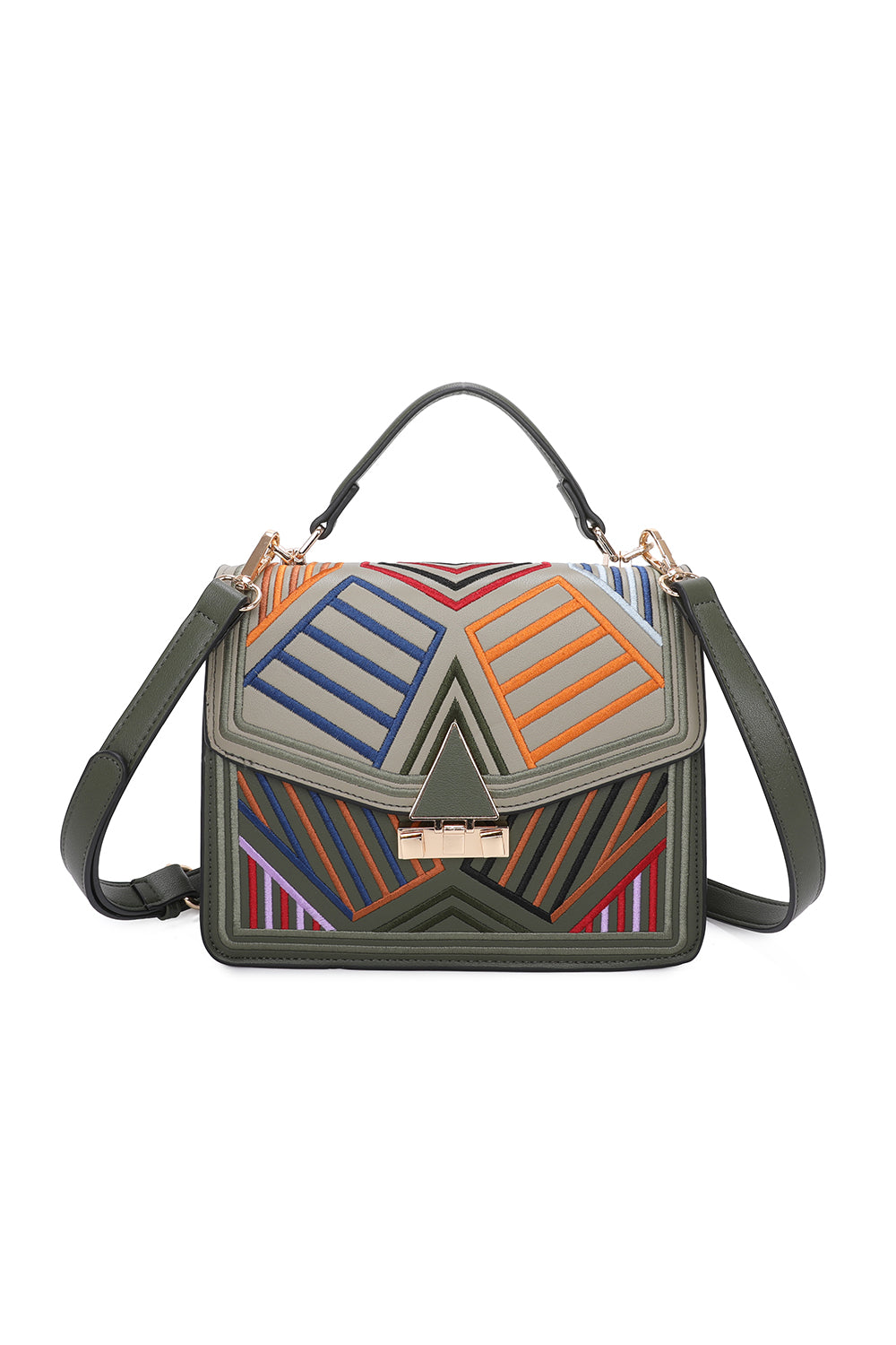 Robin Geometric Pattern Shoulder Bag