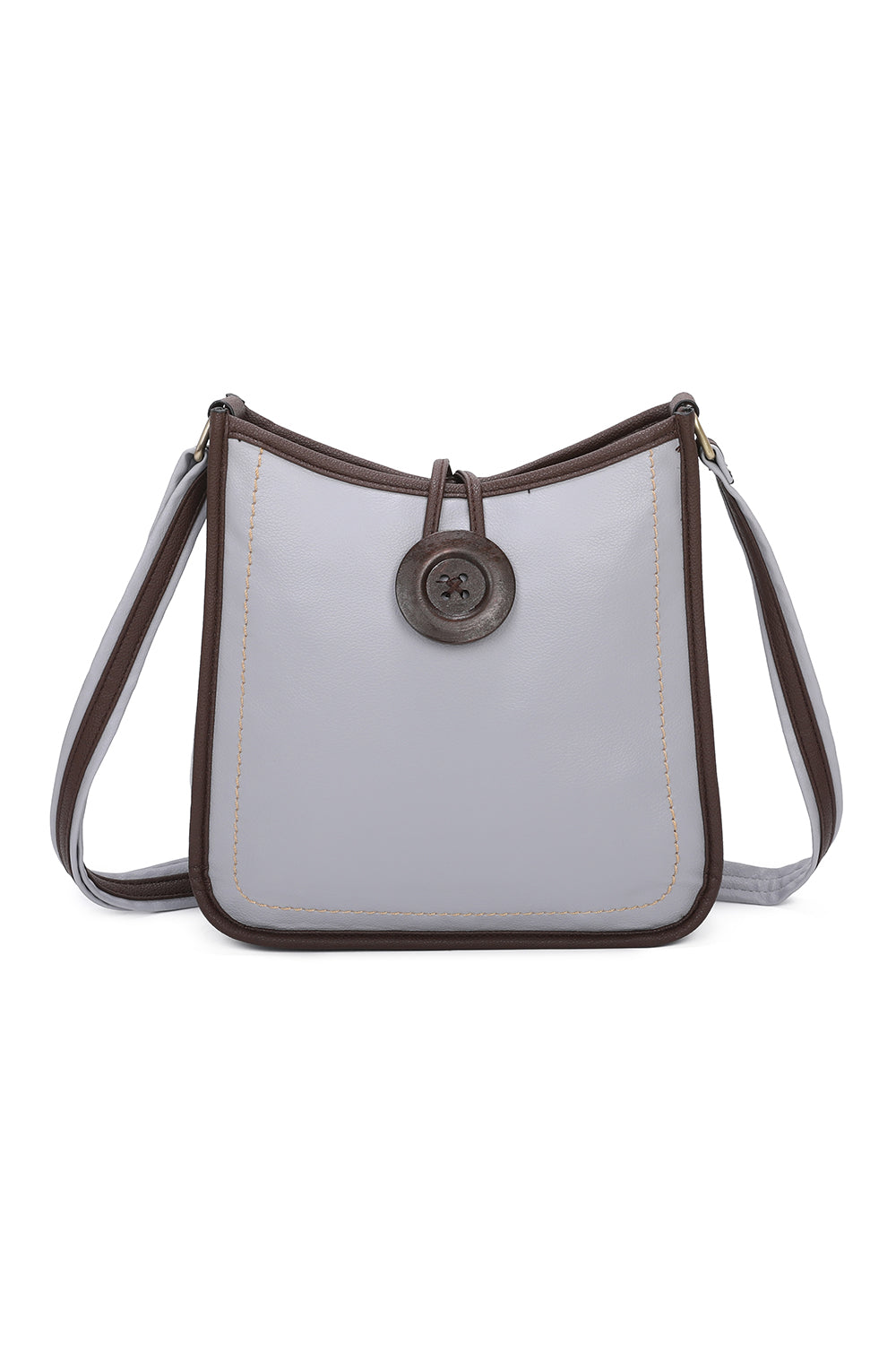 Hava Button Messenger Crossbody Bag