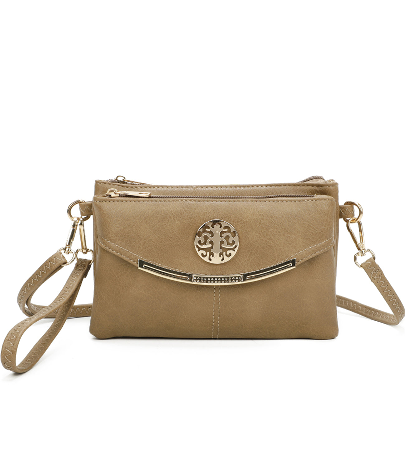 Noveau Triple Compartment Crossbody Bag - RB15111