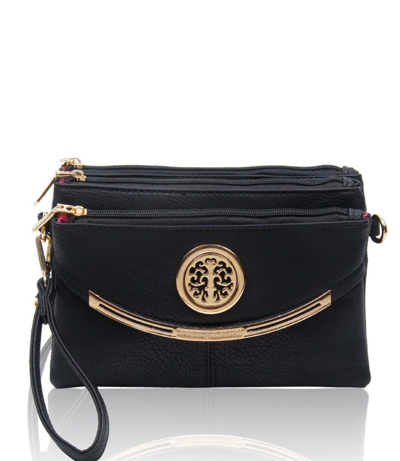Noveau Triple Compartment Crossbody Bag - RB15111