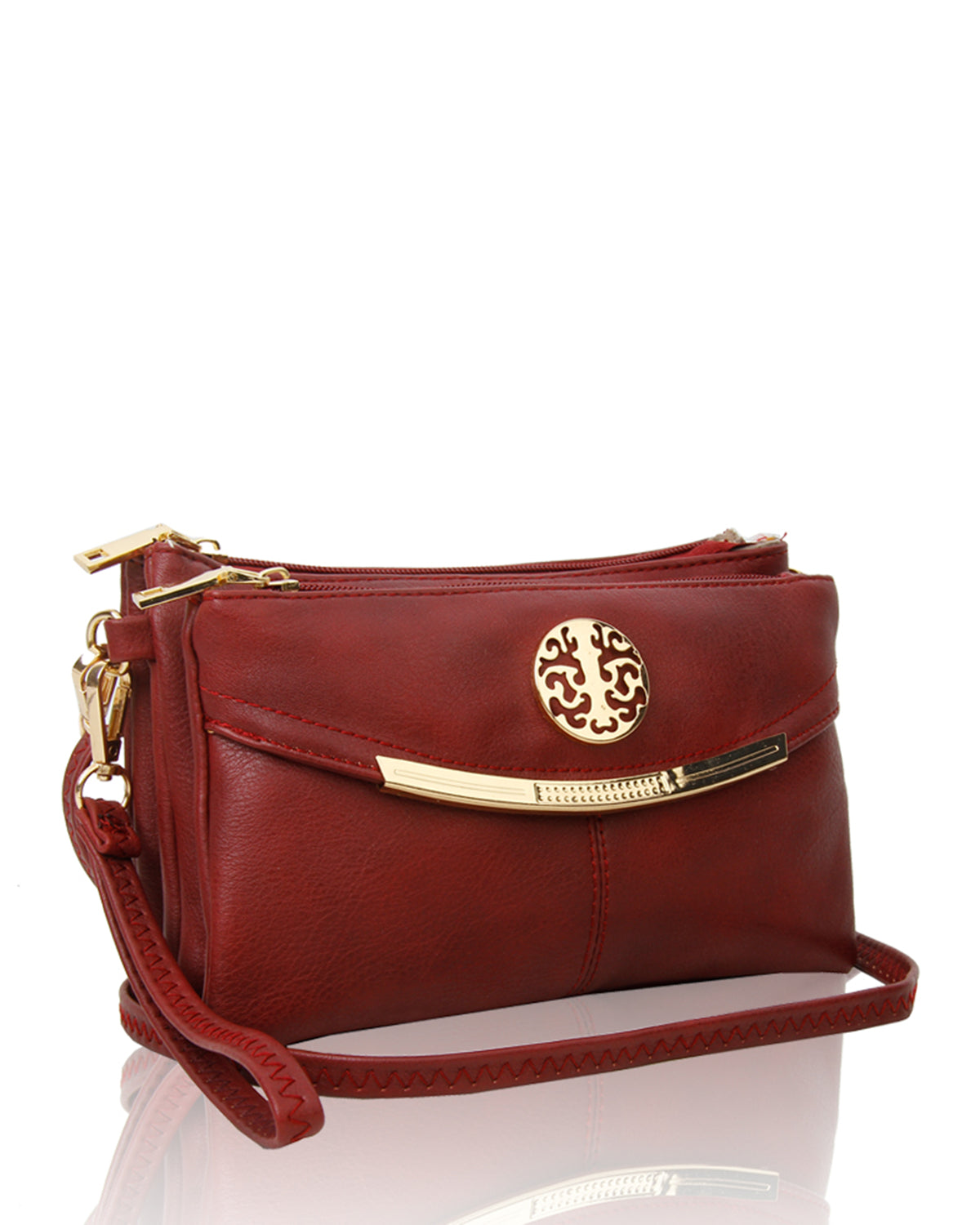 Noveau Triple Compartment Crossbody Bag - RB15111