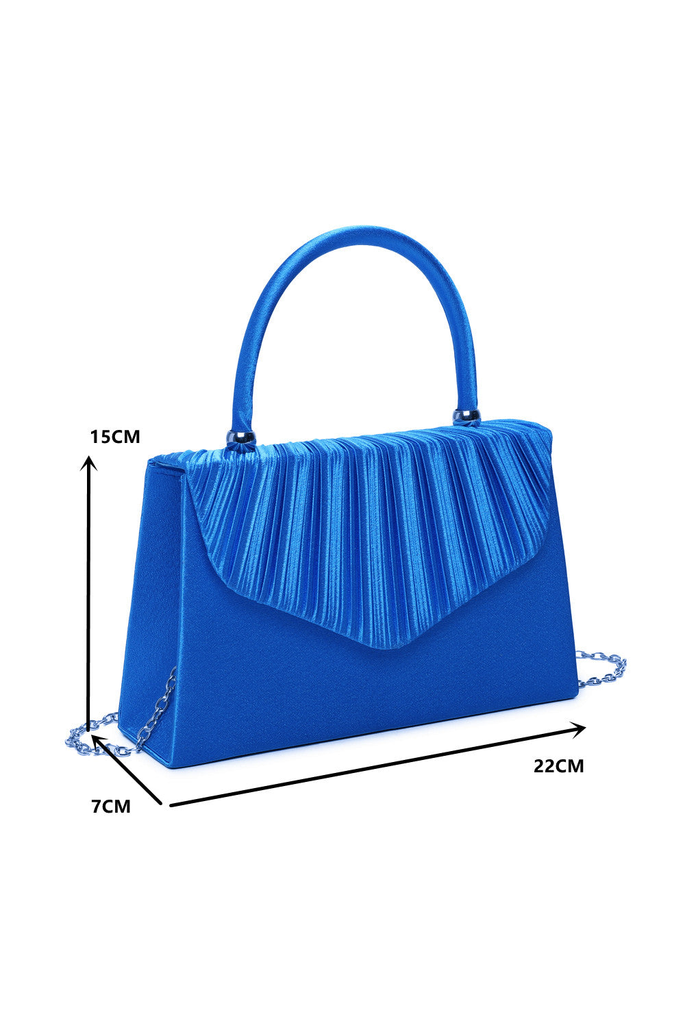 Pleated Elegance Crossbody Clutch Bag - RZ2421