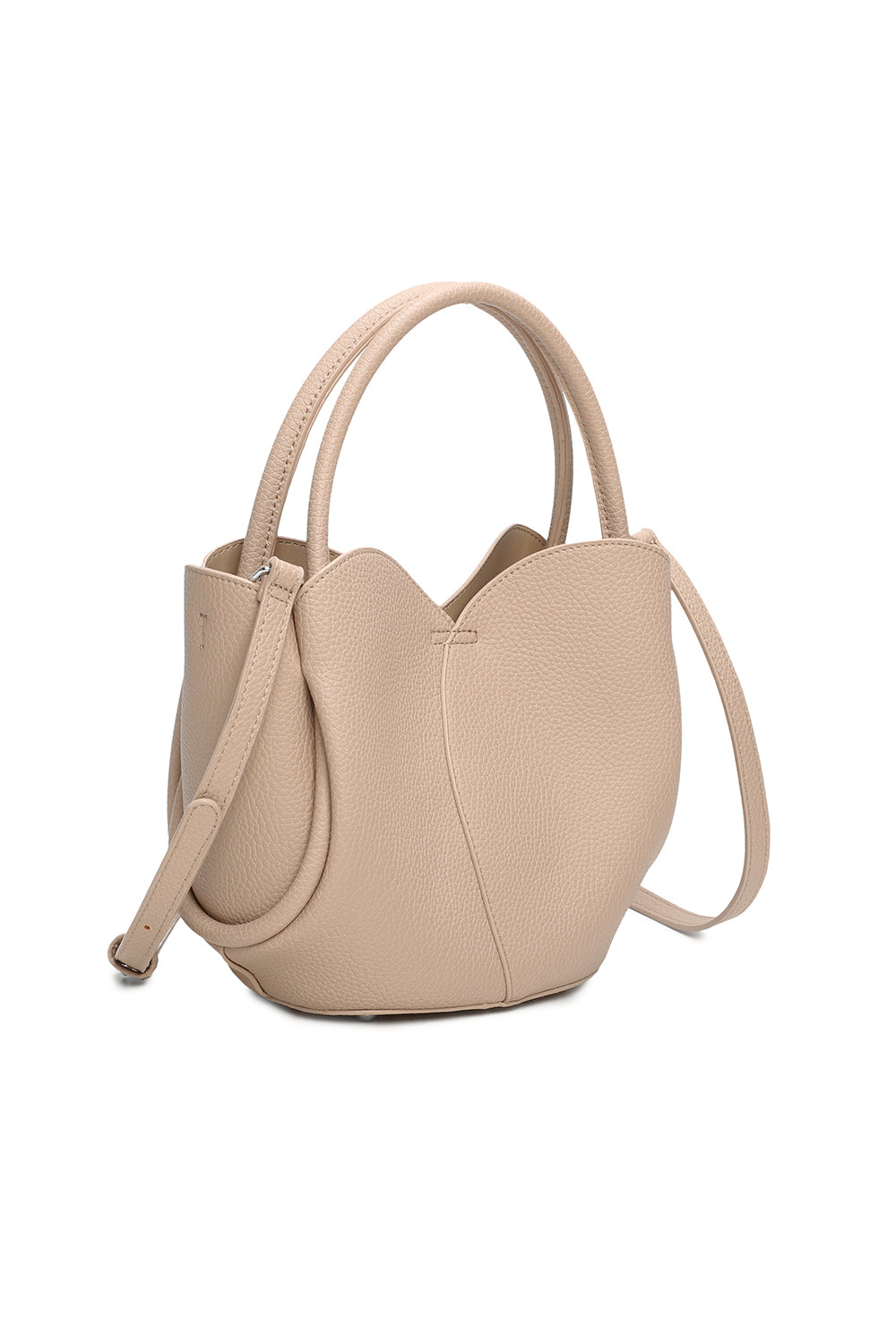 The Petal 2in1 PU Leather Shoulder Hand Bag With an Extra Crossbody Bag - RY241051