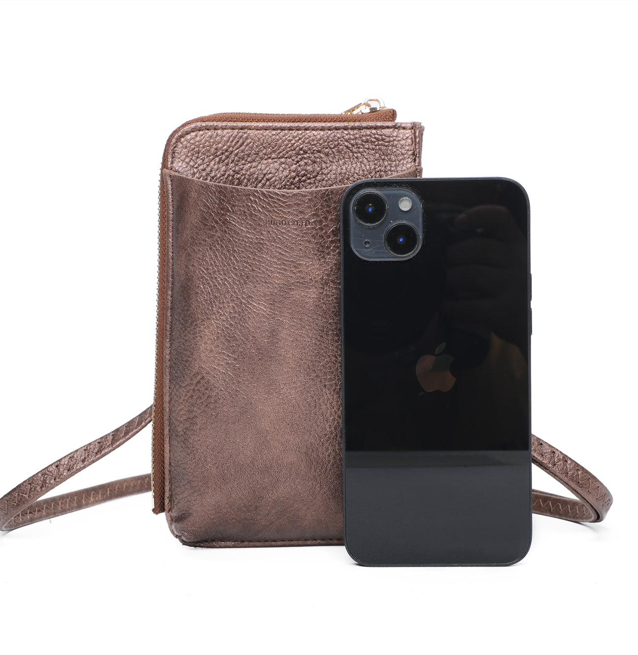 Enkel Minimalist PU Leather Crossbody Phone Purse