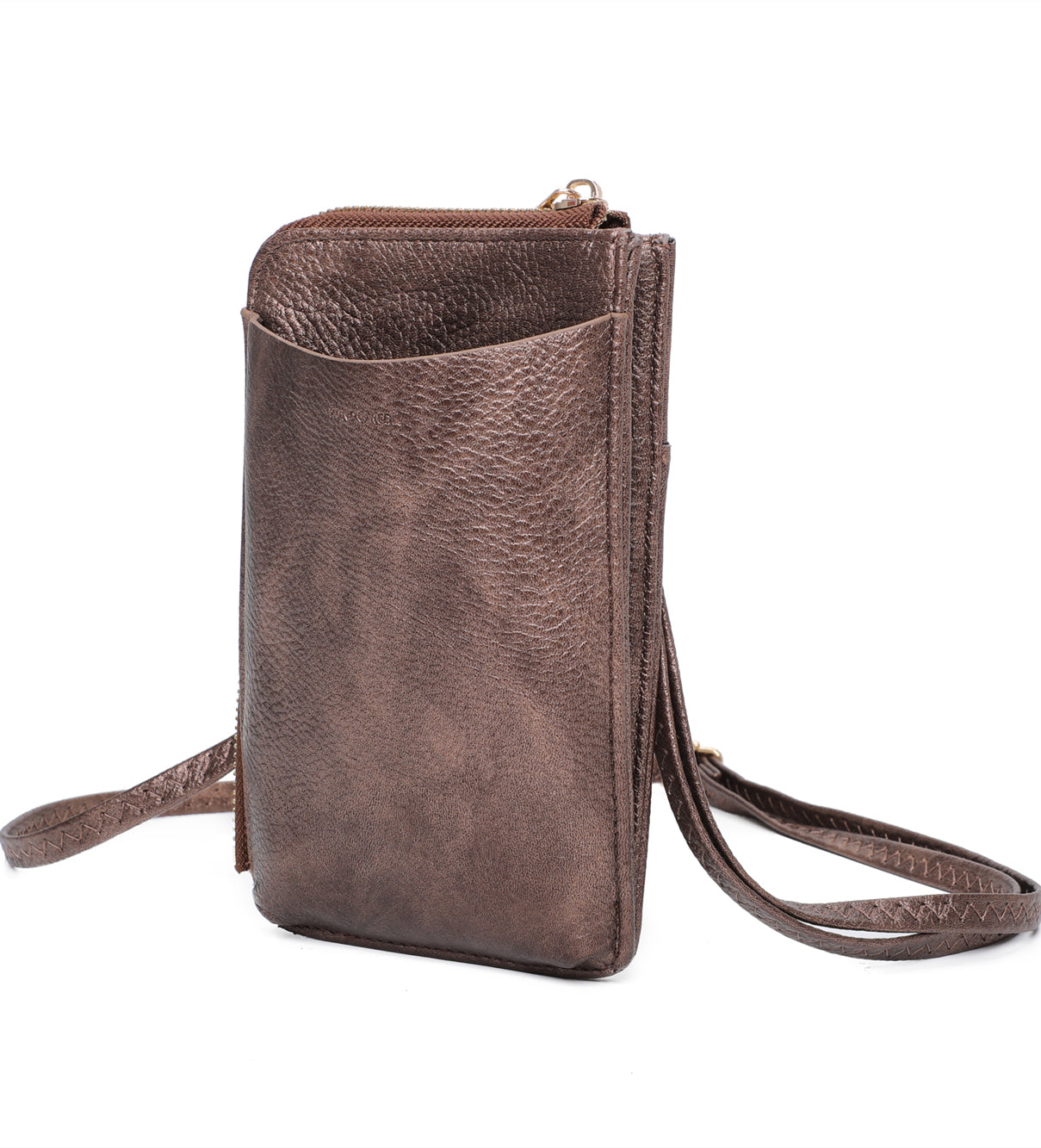 Enkel Minimalist PU Leather Crossbody Phone Purse