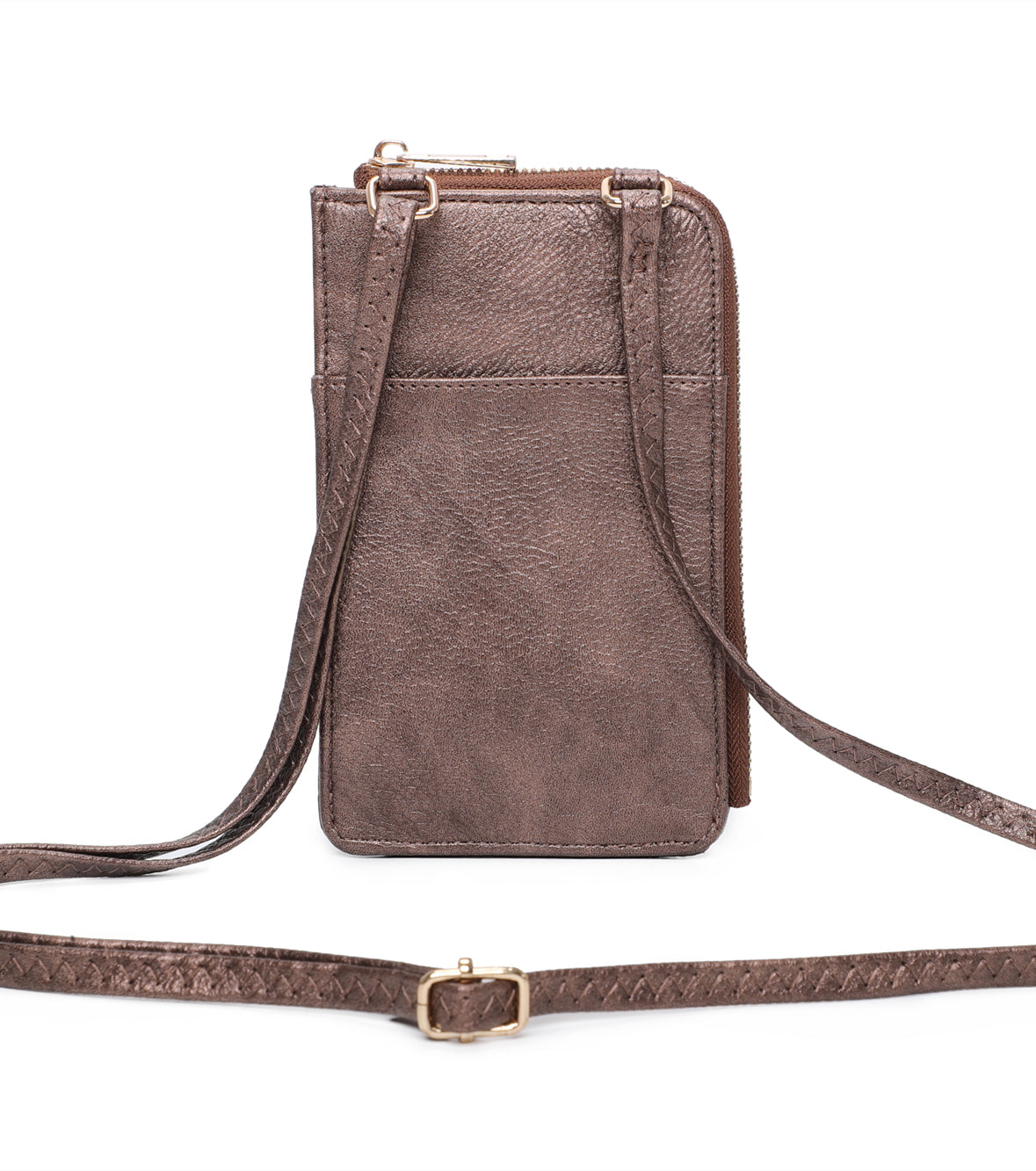 Enkel Minimalist PU Leather Crossbody Phone Purse